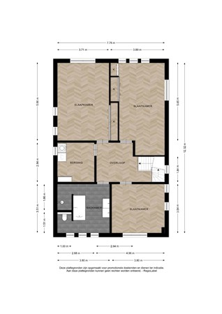 Floorplan - Philip Van Praagstraat 5, 7425 RK Deventer